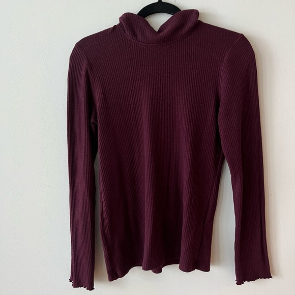 Abercrombie & Fitch Tops - ABERCROMBIE & FITCH - Mock neck long sleeve shirt, size large